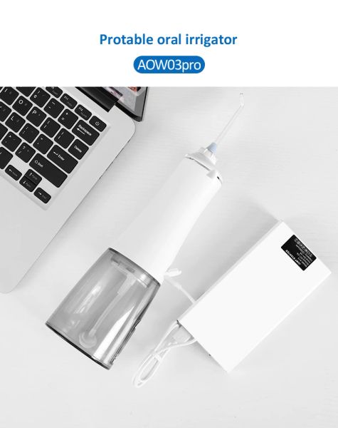 Fairywill Oral Irrigator new OLED Display Water Flosser 5 Modes Portable Dental 2025 Water Jet 350ML Water Tank Teeth Cleaner USB Charge