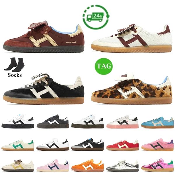 

Designer shoes Leopard print wales bonner Vintage puff Trainer Sneakers Non-Slip Outsole Fashionable 00s Classic Men Women Casual shoes, Blue