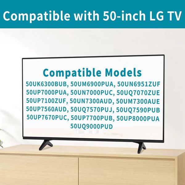 Stand For LG TV Legs Replacement,TV 49 50 55Inch 50UM7300AUE 50UK6300BUB 50UK6500AUA Without Screw Durable