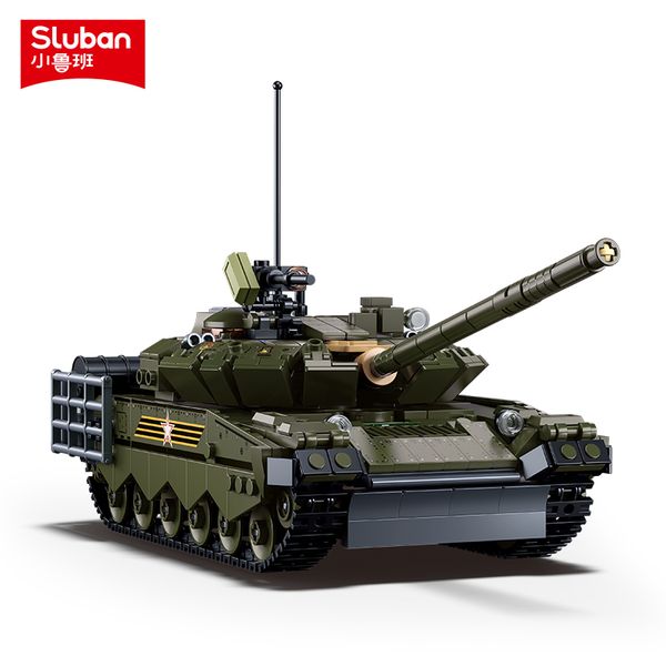 

Block Sluban Building Toys Army Military Series B1178 T-80 Dual Transformer Tank 798PCS Bricks Compatible With Leading Brands