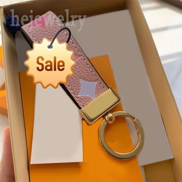 

Handmade designer keychains dragonne multicolor key chain women men brown leather bag wallet lanyard plated gold accessories dragonne keychain letter PJ047 C23