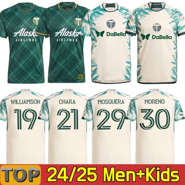 

2024 Portland Timbers SOCCER JERSEYS FC HOME AWAY Fans Player version football shirt 24 25 men kids kit EVANDER MORA MORENO ANTONY LORIA AYALA WALLIAMSON PAREDES, 24 25 away aldult