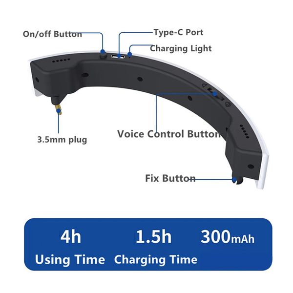 External Mini Speaker For PS VR2 PS5 VR2 Accessories HD Surround Sound Portable Outlay Louder Speaker For PSVR2 8909a