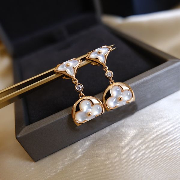 

Luxury Designer Earrings 18K Gold Plated Women Jewelry Necklaces Chain Stud Earring Women Wedding Gift with Box Jewelry Accessories