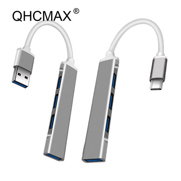 Type C USB HUB 3.0 Multi Splitter Adapter Expander 2025 5 Gbps new High Speed OTG USB Hub 4 Port for PC book Pro Air HP Accessories
