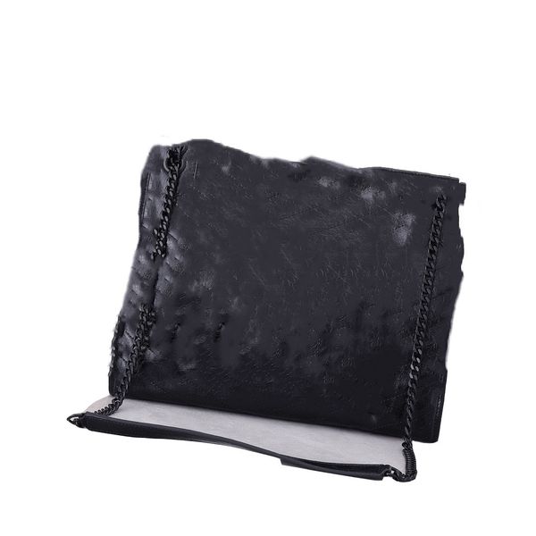 

2023designer bag Ladies Flap 2Crossbody Canvas Genuine Leathers Tote Bags Classic Letter Prints shoulde Letter chainis, Black