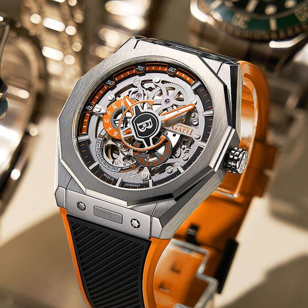

35 German Brand Bugatti Men's Mechanical Name Watch 95, Black