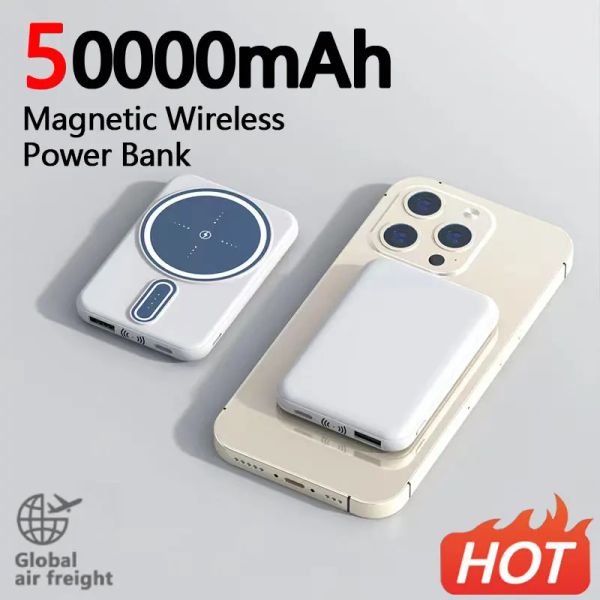 

10000mAh New Power Bank Magnetic Wireless Charging Compact Lightweight Portable Super Fast Charging Mobile Phone Accessory