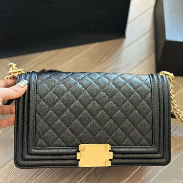 

Real Designer CC Real 1:1 Quality leather Shoulder bag Women luxurys Handbags Messenger Chain Bag Clutch Flap crossbody lady clutch Gilded Hardware 25m, Silver