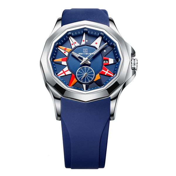 

96 BEN NEVIS Sports Leisure Quartz Night Glow Waterproof Men's Watch 12, Blue
