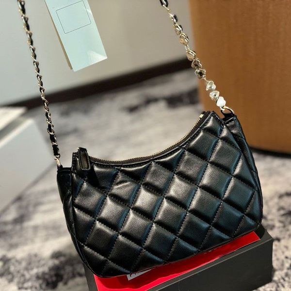 

NEW 2024 Classic bag Designers bags shoulder bag Chain bag Women Leather Handbags Womens crossbody Vintage Clutch Tote Shoulder Messenger bags Armpit bag 23m, White
