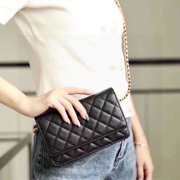 

NEW 2024 Fashion Designers wallet Card slot Women Leather Handbags Womens crossbody Vintage Clutch Tote Shoulder Messenger bags fortune bag 20m, Black