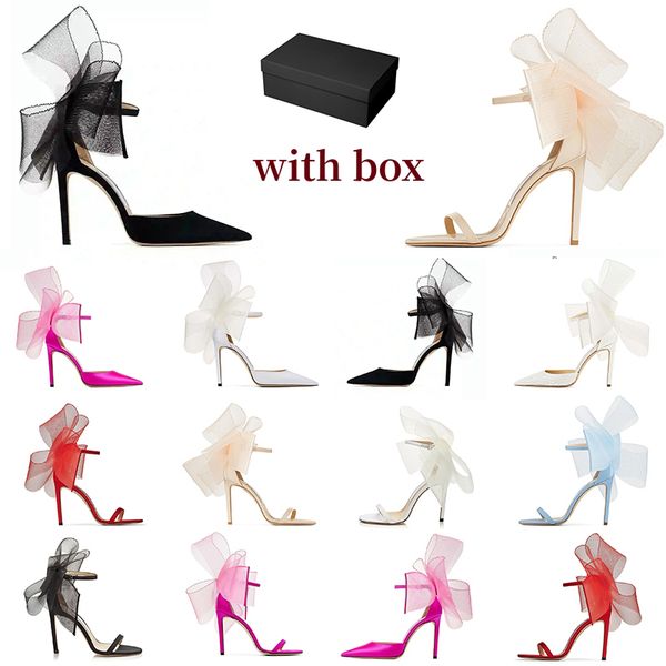 

With Box High Heels Designer Women Sandals Red Shiny 8cm 10cm 12cm Thin Heel Pointed Toe Genuine Leather Nude Black Wedding Shoes 35-42, Color#5