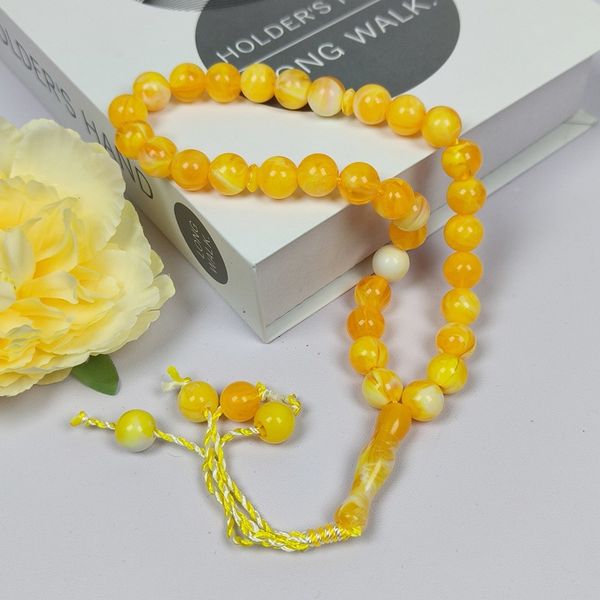 Muslim Prayer Beads 12mm Beads Tassel 33 Exquisite Islamic Prayer Large Talib Tasbih Prayer Beads
