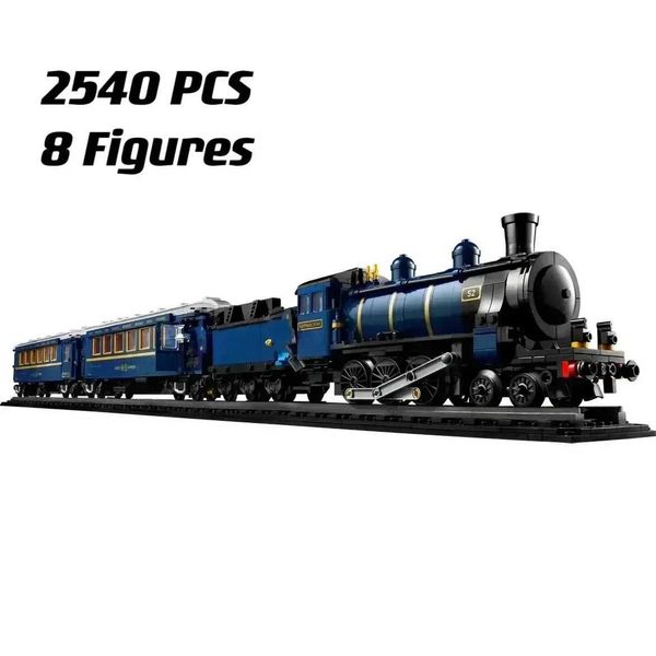 

2024 Blocks NEW Express Train Building Blocks Set 140th anniversary luxury train Bricks DIY Toys for Children giftsY2411055T4B, Multicolor