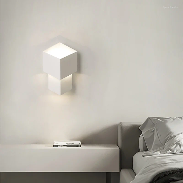 

Lamps Wall Nordic LED Lamp Minimalist White Sconce For Living Room Bedroom Decoration Lighti Wand Lampen Luminaria Fixture Luster en