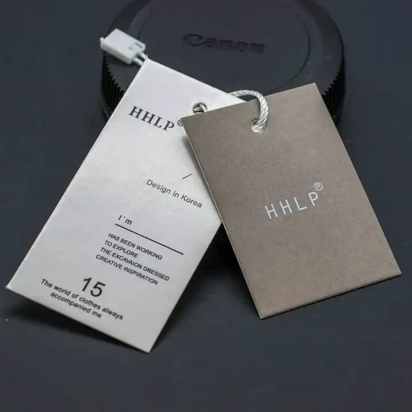 Garment hangtag customized hangtag logo custom printing logo certificate hang card packaging 100 pcs per piece