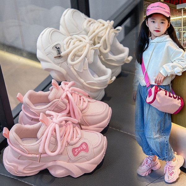 

Kids Sneakers Casual Toddler Shoes Children Youth Skateboarding Shoes Spring Autumn Big Girls Kid shoe Pink Beige size eur 26-36 J24j#, Multi-color