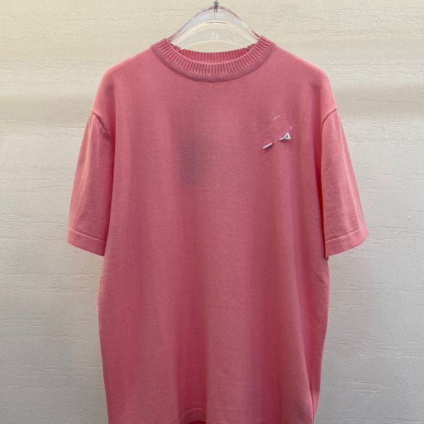 

24SS Spring summer Europe mens designer t shirt Men Women high quality fashion cotton Tshirt -XL L0406, Pink