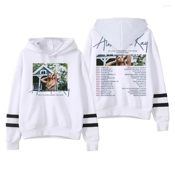 

Mens Hoodies Alexandra Kay All Ive Ever Known Tour Hoodie Pocketless Parallel Bars Sleeve Streetwear Men Women Sweatshirt Fashion Clothes, White