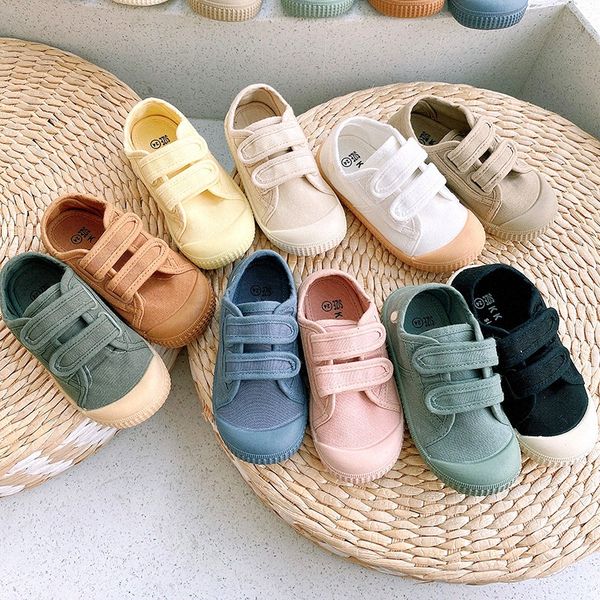 

Canvas baby Kids shoes running green black red GREY infant boys girls toddler sneakers children Foot protection Waterproof Casual Shoes l1rl#