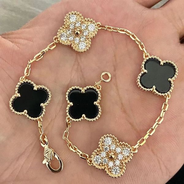 

flower bracelet gold nail h heart clic h mens bracelets designer for women mens small wrist non tarnish luxury silver diamond 18K Gold Plated Thanksgiving Day Easter