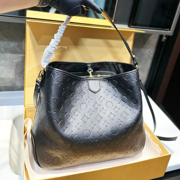 

Handbag Designer Bag Tote Bag Leather Embossing Purse Woman Bags High Capacity Composite Shopping Bags Old Flower Checkered Brown 32CM Medium Bag, #6