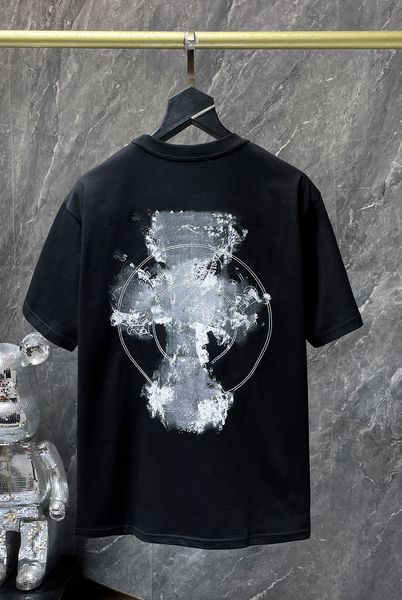 Fashion Men's Women's T shirts Couple's Print Round Neck Short Sleeve T-shirt Fashion T shirts 8777#