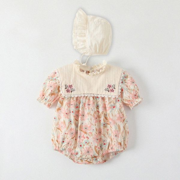 

summer rompers Baby  clothes with hat infant new born Romper Girl Costume Overalls Clothes Jumpsuit Kids Bodysuit for Babies Outfit J6XD#, Red