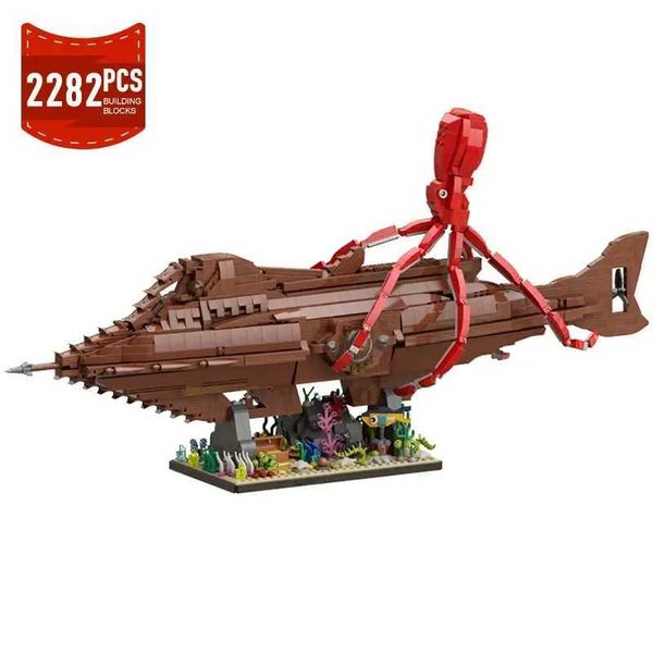 

The Under Moc Sea Nautilused Submarine Ship Building Blocks Set Captain Nemo Travel Boat Model Assemble Bricks Toy Gifts XmasY241106JC8S, Multicolor
