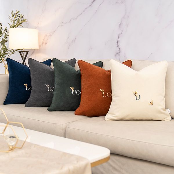 

Designer Decorative Pillow Fashion Letter Size 30*50 45*45 50*50 Cushion Cushions Home Decorate For Bedding Room Chair Sofa Car Office Hotel