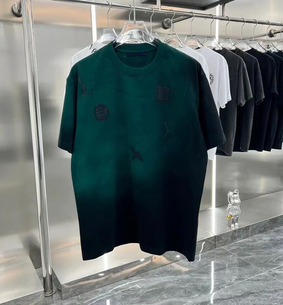 Men's Plus Tees & Polos Round neck embroidered and printed polar style summer wear with street pure cotton w32trg