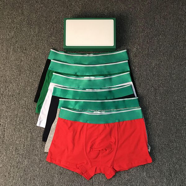

Mens boxer briefs Underwear underpants designer underwears boxers luxury France brand man conton fashion 7 colors Asian size Without box green panties knickers ss, Red