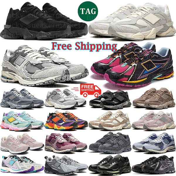 

Free Shipping Designer New 9060 2002r 1906 Running Shoes Running Shoes Sea Sallt Quartz Grey Triple Black Rain Cloud Pack Pink Sneakers mens Shoes sport 36-45, Blue
