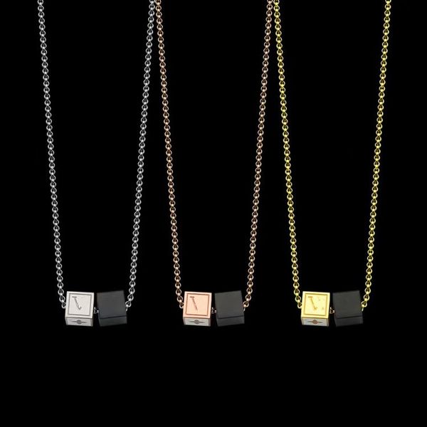 

Luxury Designer Necklace Women Stainless Steel Gold Chain Necklaces Fashion Couple Jewelry Gifts for Woman Accessories Wholesale