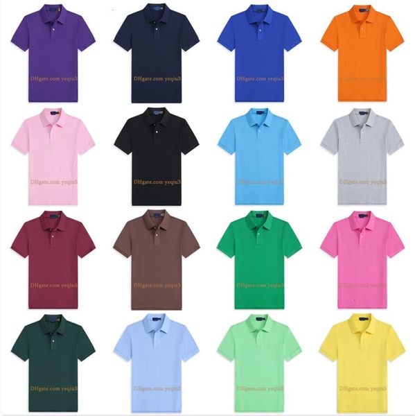 

Men T shirt Casual lapel T shirts Handsome Fashion T-Shirts Men Short Sleeve multi color Solid classic t shirts Breathable tee chemise designer tee ss, Coffee