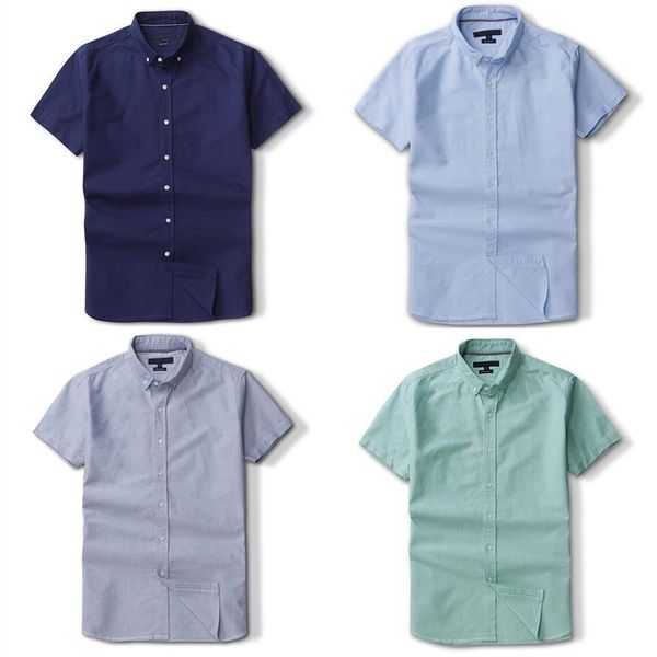 

Mens short sleeved shirt T-shirt casual spring slim shirts Asian size: M-2XL Various colors Oxford Textile formal shirts Buttons Simple and stylish Short-sleeved shirt, Black