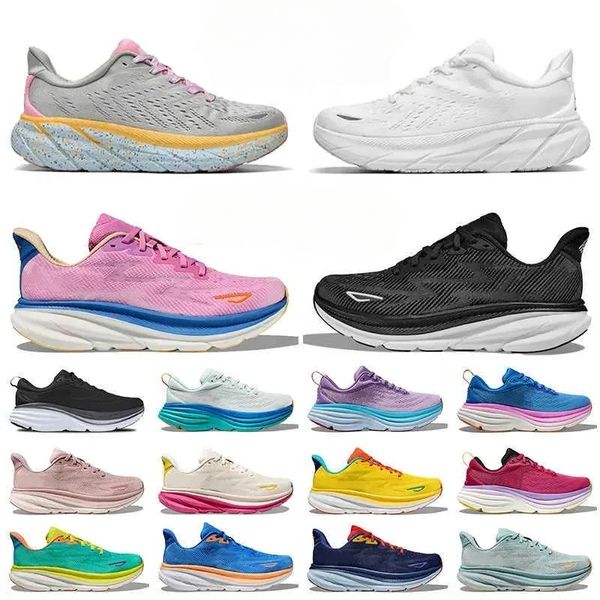 

2024 Clifton 9 Bondi 8 Running Shoes for Men Women Kawana Mafate Elevon Designer Sneakers Triple Black White Pink Mens Womens Outdoor Sports Trainers, Split