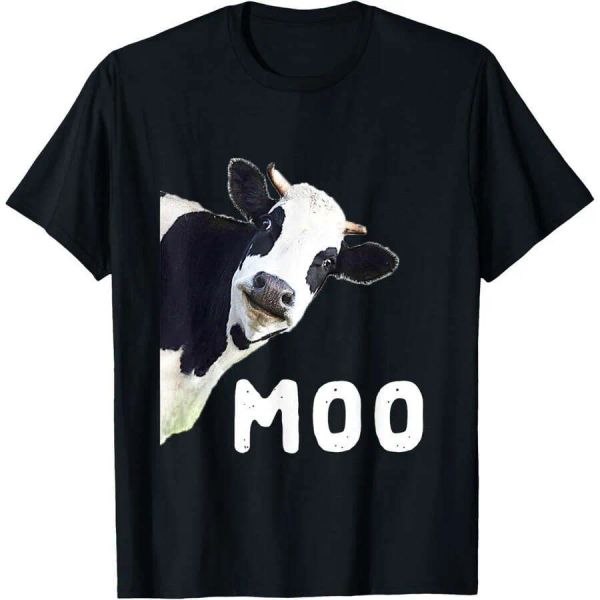 

2024 New Mens Womens T Shirts Cute Cow T-Shirt Short Sleeve Tshirt Tops Clothes Tee Animal Pattern Free Shipping BFP2411084 PTP1, Red
