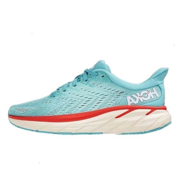

bondi hokah 8 clifton 9 running shoe hokahs shoes Carbon free People Harbor Mist Outer Space women mens trainers outdoor sports, 16_color