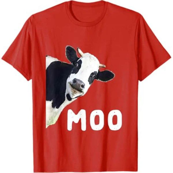 

Mens Womens T shirts Cute Cow T-Shirt Short sleeve tshirt tops clothes Tee Animal pattern Free shipping BFP2411084 PTP1, Blue