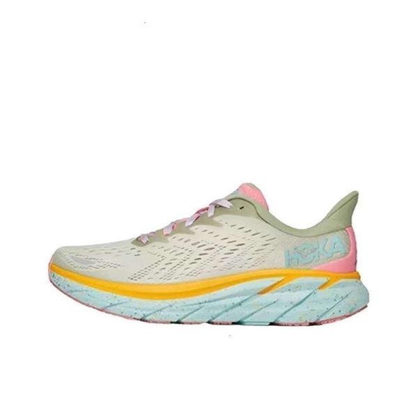 

2024 Clifton 9 Running Shoes Women Mens Bonedi 8 Cliftons Trainers Triple White Cyclamen Sweet Lilac one Cloud Runners, Color 1