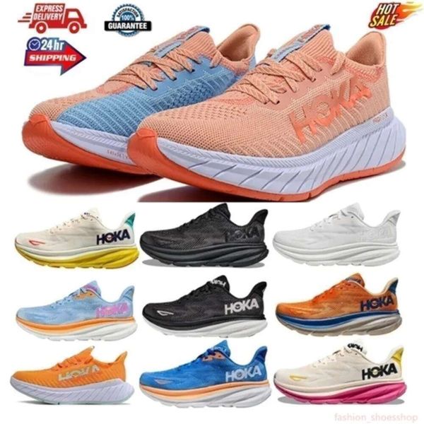 

Time New to FLY ONE Bondi Running Shoes Clifton 8 9 Black White Trainer Designer Women Men Summer Orange Amber Hokahs Womens Free, 12_color