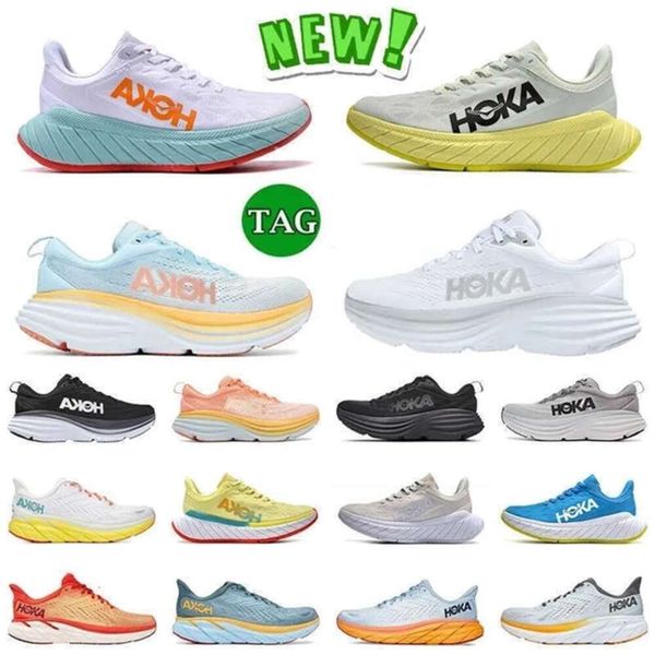 

Bondi hokh 8 hokhs ONE running shoes Clifton 8 9 Carbon x 2 Mens Triple Black White Amber Yellow summer song Nimbus Cloud Men Women Designer Trainers, 4_color