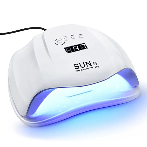 

Sun Dresses X 54w Nail Dryer Led Uv Lamp Micro Usb Gel Varnish Lcd Display Curing Hine for Home Use Nail Art Tools Lamps for Nail s, Red