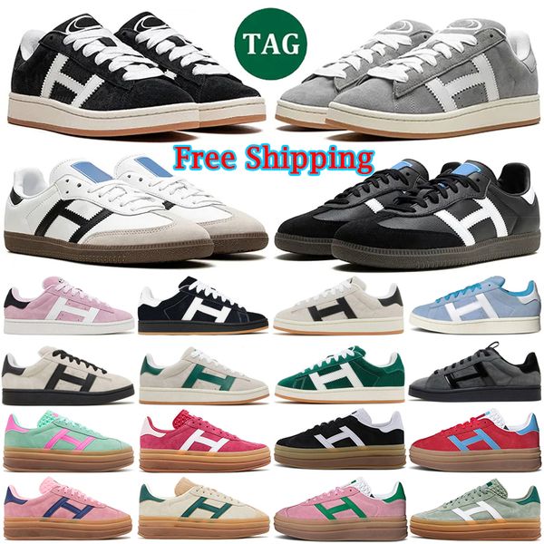 

Free Shipping designers shoes for men women og Casua shoe Vegan Black White Gum spezial sneakers bright Dark blue clear red Pink Velvet dark green mens sport trainer, Color 27