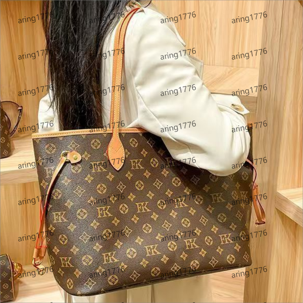 

Tote Bag Designer Bags Wallet Fashion Totes Leather Messenger Shoulder Handbag Women Bags High Capacity Composite Shopping Bags Old Flower Brown lattice, #12