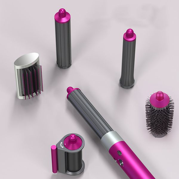 

Professional Curg Iron Electric Curler Women - Adjustable Ceramic Multi-Function Hair Styg Tool for Home and Travel, Pink