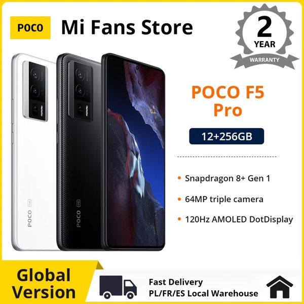 

Version Global POCO F5 Pro 256GB 512GB Snapdragon 8+ Gen 1 6.67"wqhd+120hz AMOLED Dotdisplay 64MP Camera NFC 5G 6.67"wqhd+20hz