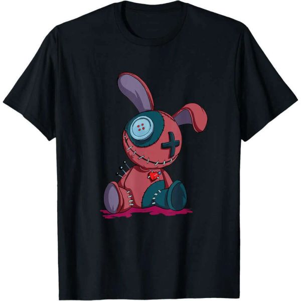 

T Shirt for Mens Casual tops Pastel Goth Shirt Voodoo Halloween Creepy Doll Witch T-Shirt Womens Tee Tshirt Fashion clothes Free shipping BFP2411082 PTP1, Black